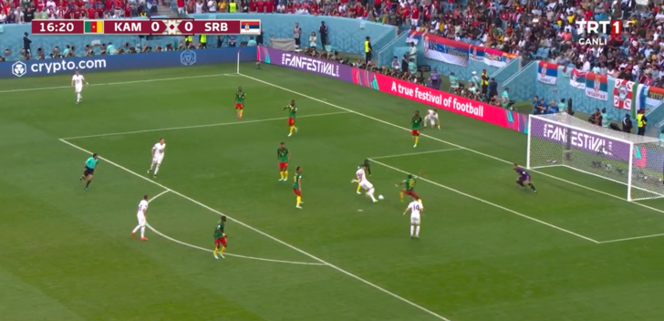 Spiker bile şaşırdı, kimse inanamadı! Kamerun - Sırbistan maçına Aleksandar Mitrovic'in kaçırdığı gol damga vurdu... G5