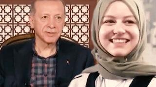 Cumhurbaşkanı Erdoğan ile genç kızın 'paraşüt' sohbeti sosyal medyada hızla yayıldı! Atatürk'ün sözlerini hatırlatarak ısrar edince...