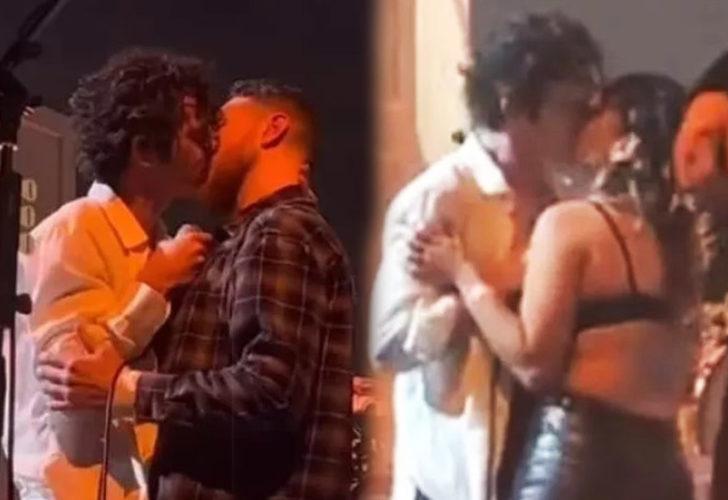 İngiliz şarkıcı Matty Healy sahnede hayranlarıyla öpüştü! Kamera saniye saniye kayda aldı
