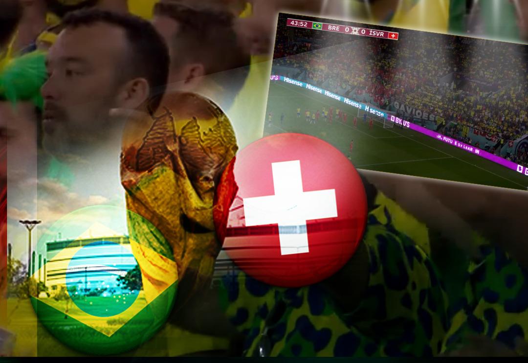 Brezilya İsvi&ccedil;re ma&ccedil;ında ilgin&ccedil; olay! Stadyum bir anda karardı, hakem oyunu durdurdu