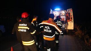 Manisa'da domuza çarpan motosiklet sürücüsü yaralandı