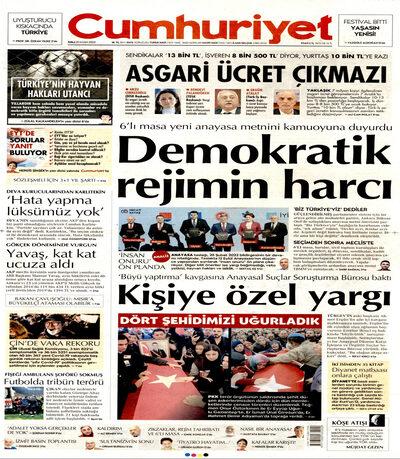 Cumhuriyet
 Gazetesi oku
