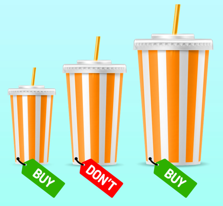 Orta boy içeceklerin miktarı  