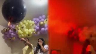 Cinsiyet öğrenme partisinde korku dolu anlar! Bir anda bomba gibi patladı... Kimse anlam veremedi