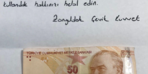 Polisler, öğrencilerden helallik isteyip para bıraktı!
