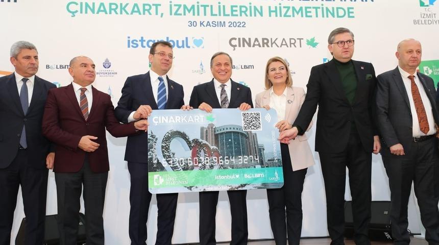 Çınar Kart’ı Kocaeli’de Ekrem İmamoğlu tanıttı
