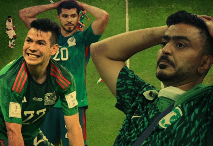 Meksika Suudi Arabistan'ı 2-1 mağlup etti! Neye uğradıklarını şaşırdılar...