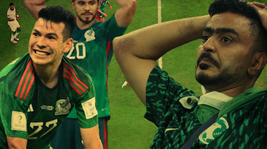 Meksika Suudi Arabistan'ı 2-1 mağlup etti! Neye uğradıklarını şaşırdılar...