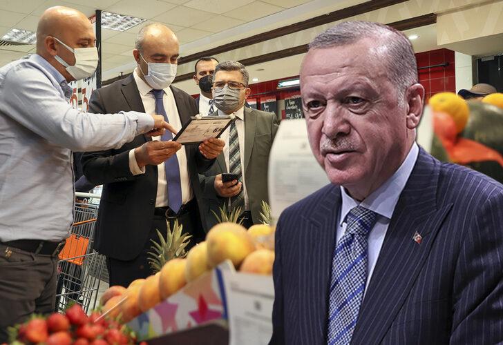 SON DAKİKA | Erdoğan duyurmuştu! Marketlerdeki fahiş fiyatlara karşı denetimler bugün başladı