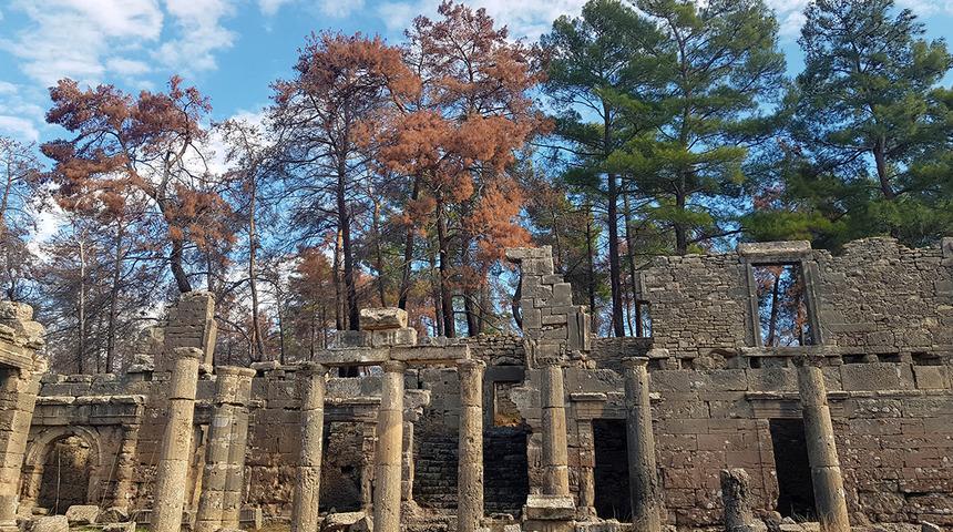 Türkiye'nin gündemine oturan görüntüler! Antik kentteki eserlere zarar vermişlerdi... Firmaya suç duyurusunda bulunuldu