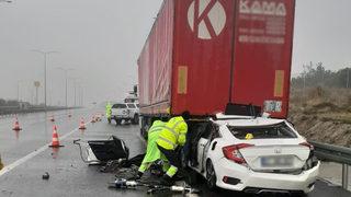 İzmir-İstanbul otoyolunda feci kaza meydana geldi! Ölü ve yaralılar var...
