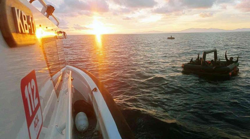 Datça’da 27 düzensiz göçmen kurtarıldı