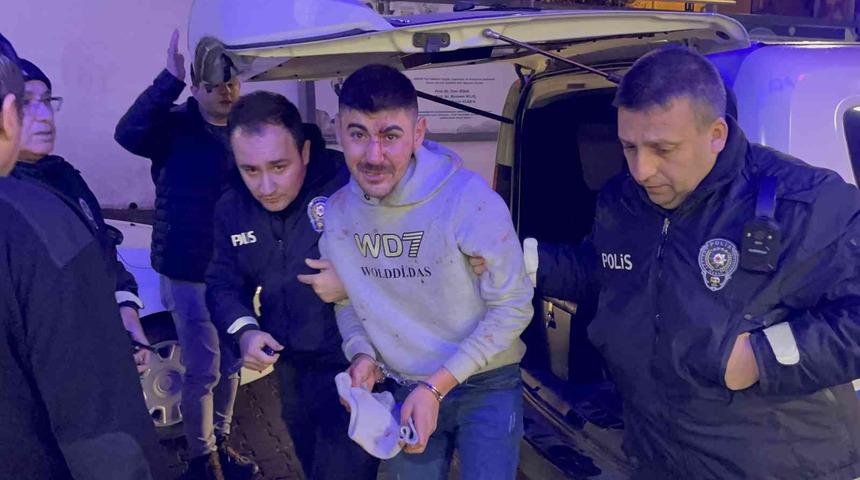 Hastaneden ka&ccedil;an ş&uuml;pheli kovalamaca sonucu yakalandı