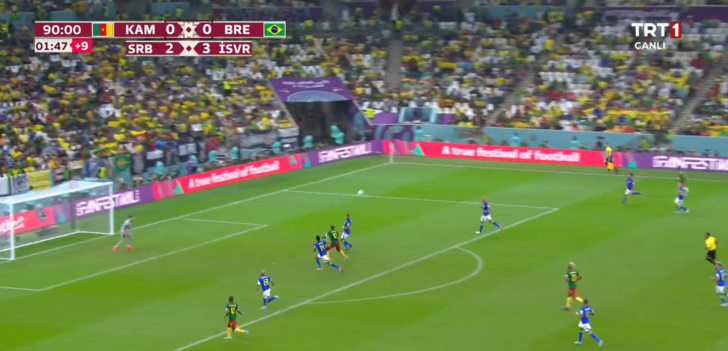 Son dakika: Aboubakar yine sahnede! Kamerun - Brezilya maçında Dünya Kupası tarihine geçen an! Golü attı, oyundan atıldı... G1