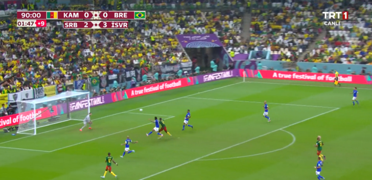 Son dakika: Aboubakar yine sahnede! Kamerun - Brezilya maçında Dünya Kupası tarihine geçen an! Golü attı, oyundan atıldı... G3