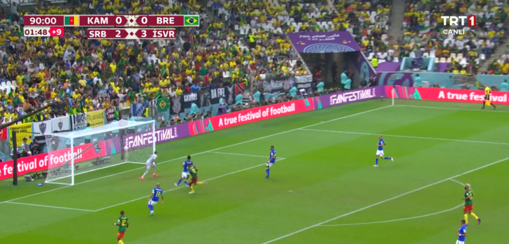 Son dakika: Aboubakar yine sahnede! Kamerun - Brezilya maçında Dünya Kupası tarihine geçen an! Golü attı, oyundan atıldı... G5