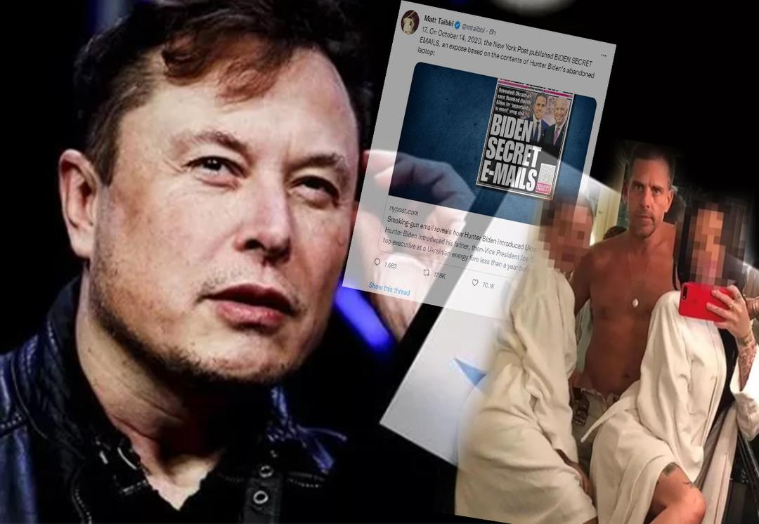 Elon Musk, Twitter&rsquo;ın o sans&uuml;r&uuml;n&uuml; ifşa etti! Eski y&ouml;netimin Biden&rsquo;in oğlu Hunter Biden&rsquo;in paylaşımlarını nasıl sans&uuml;rlediğini anlattı