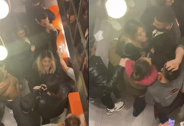 Beşiktaş'taki büfede sıra kavgası! Genç kadın sinir krizi geçirdi