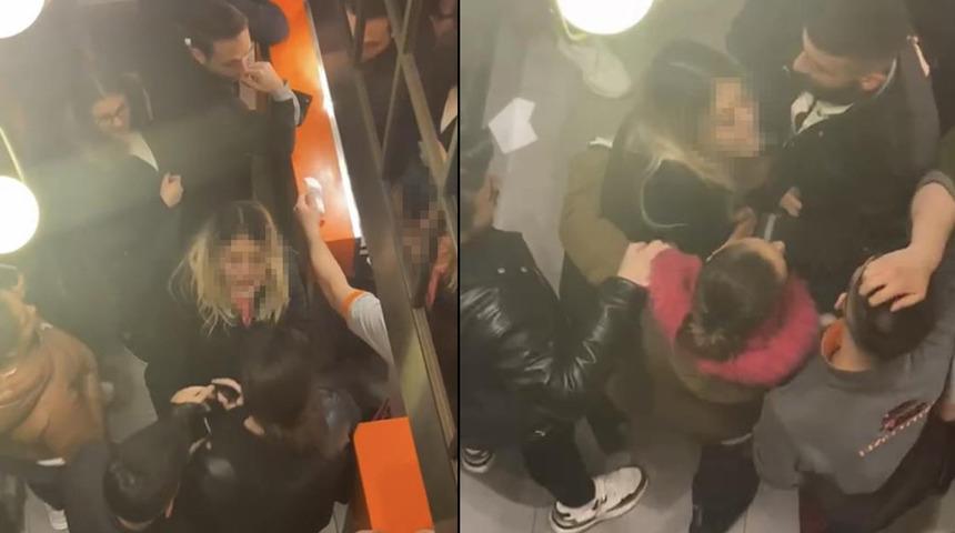 Beşiktaş'taki büfede sıra kavgası! Genç kadın sinir krizi geçirdi