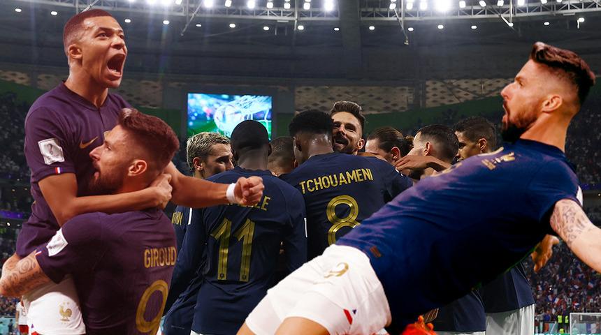 Fransa Polonya'yı 3-1 mağlup etti! Mbappe şov yaptı, son şampiyon çeyrek finalde