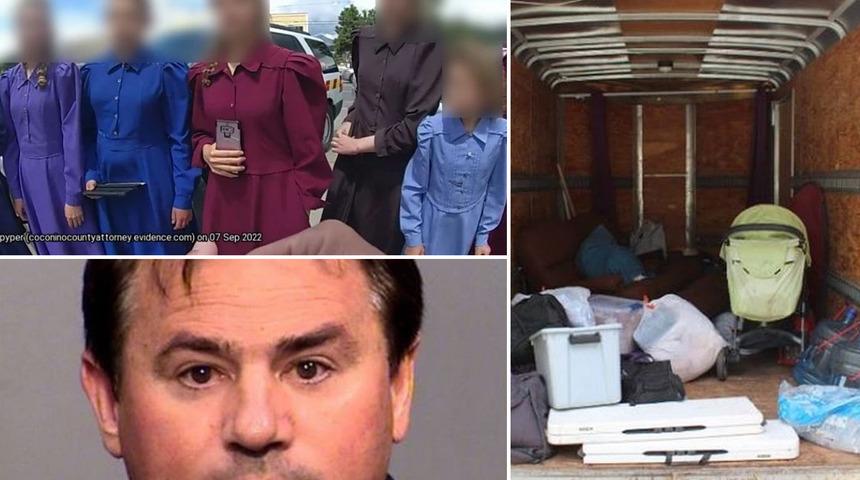 ''Peygamberim'' diyerek kandırdı!  50 kişilik cemaatin 20'si karısıydı... Bazıları sadece 9 yaşındaydı