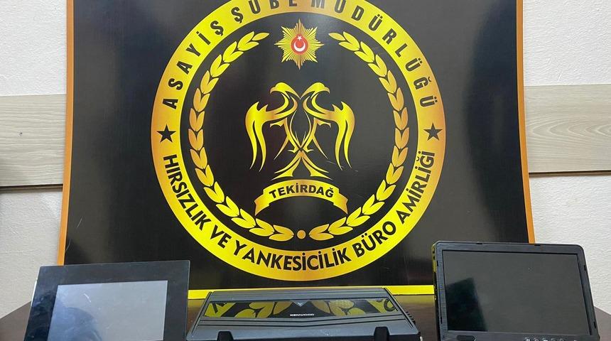 Tekirdağ'da karavandan hırsızlık yaptığı öne sürülen şüpheli tutuklandı