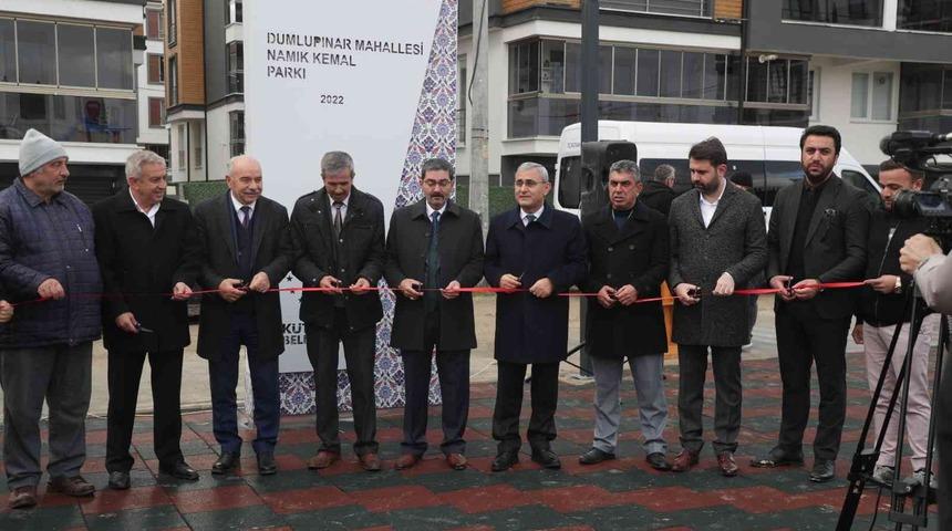 K&uuml;tahya&rsquo;da yapımı tamamlanan Namık Kemal Parkı hizmete sunuldu