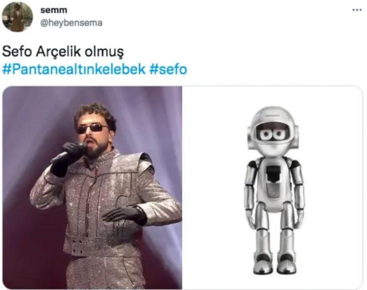 Sefo'nun Altın Kelebek kostümü dalga konusu oldu! Bakın neye benzetildi G2