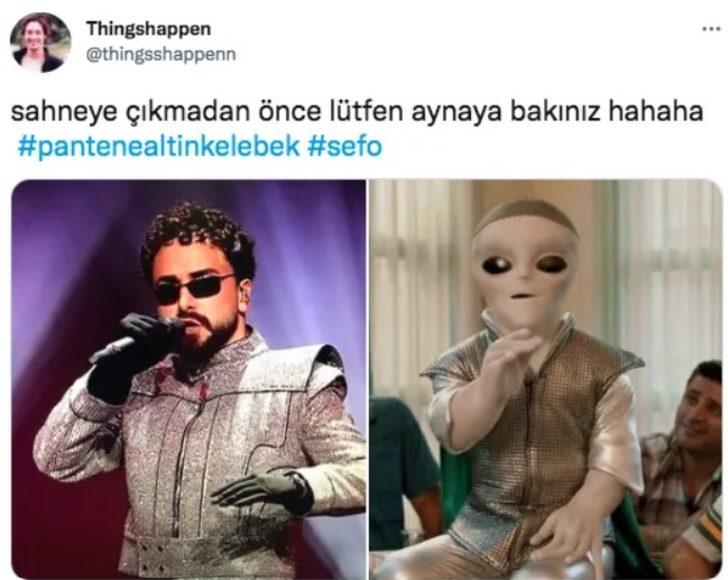 Sefo'nun Altın Kelebek kostümü dalga konusu oldu! Bakın neye benzetildi G3