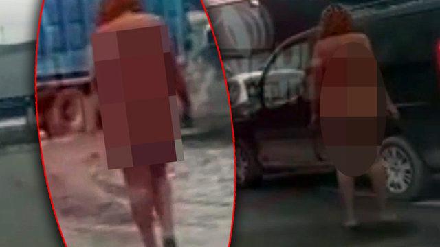 Bir 'çıplak' vakası daha! Kimse anlayamadı; kadın sokak ortasında uluorta yürürken herkesi şaşırttı