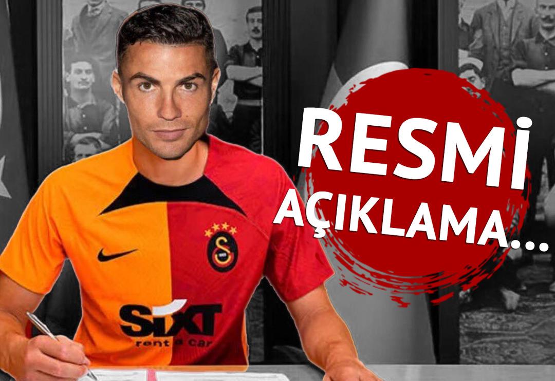 Galatasaray cephesinden resmi a&ccedil;ıklama "Ronaldo Galatasaray'da oynamayı ister"