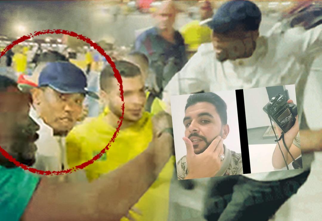 Brezilya G&uuml;ney Kore ma&ccedil;ının ardından skandal! Samuel Eto'o Youtuber'ın y&uuml;z&uuml;ne tekme attı, kamerasını kırdı