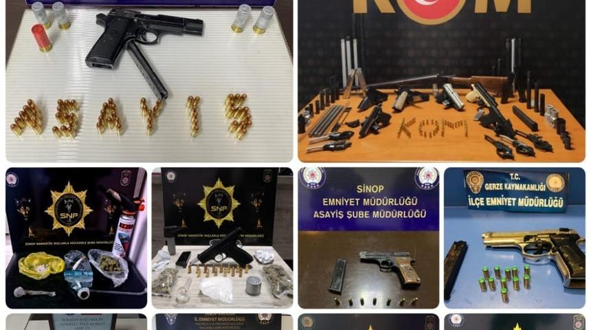 Sinop’ta 42 aranan şahıs yakalandı