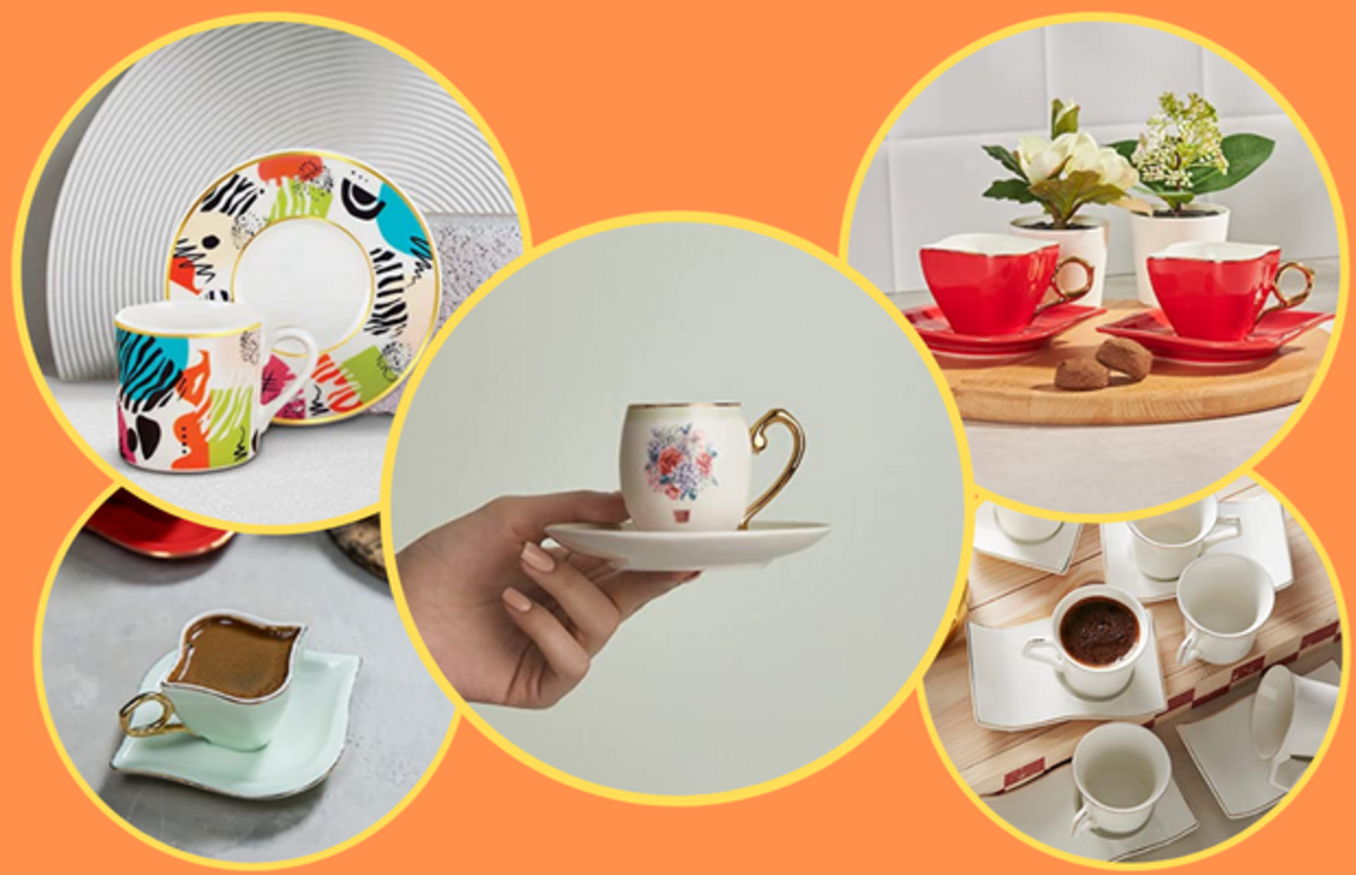 Misafirlerinizin bayılacağı en güzel desenli ve iyi fincan takımları