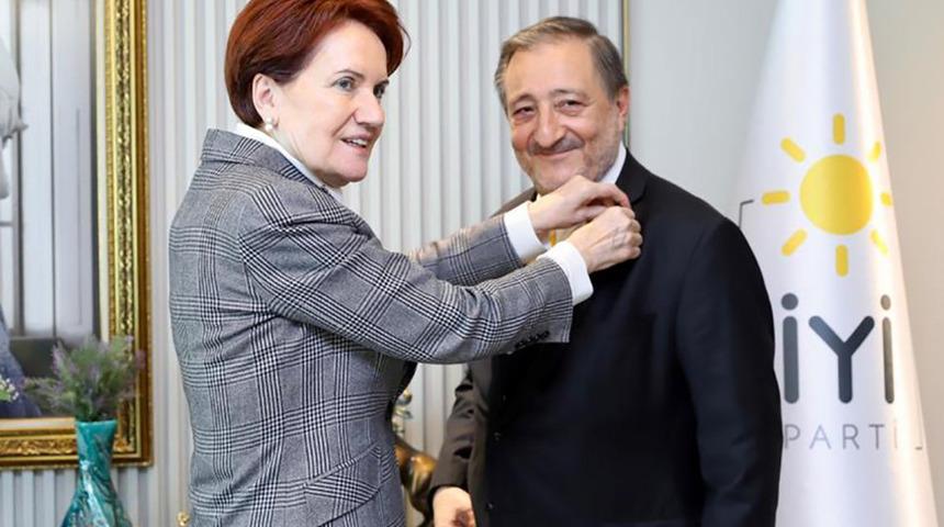 Rozetini Akşener taktı! Eski kulüp başkanı Tanrıverdi İYİ Parti'ye katıldı