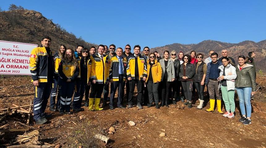 Marmaris'te "112 Acil Sağlık Hizmetleri Hatıra Ormanı" oluşturuldu