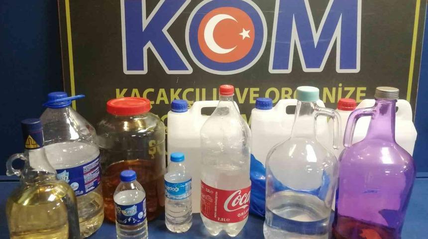 Çankırı’da 17 litre sahte içki ele geçirildi