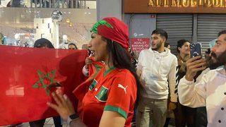 Taksim’de Fas’ın galibiyeti coşkuyla kutlandı