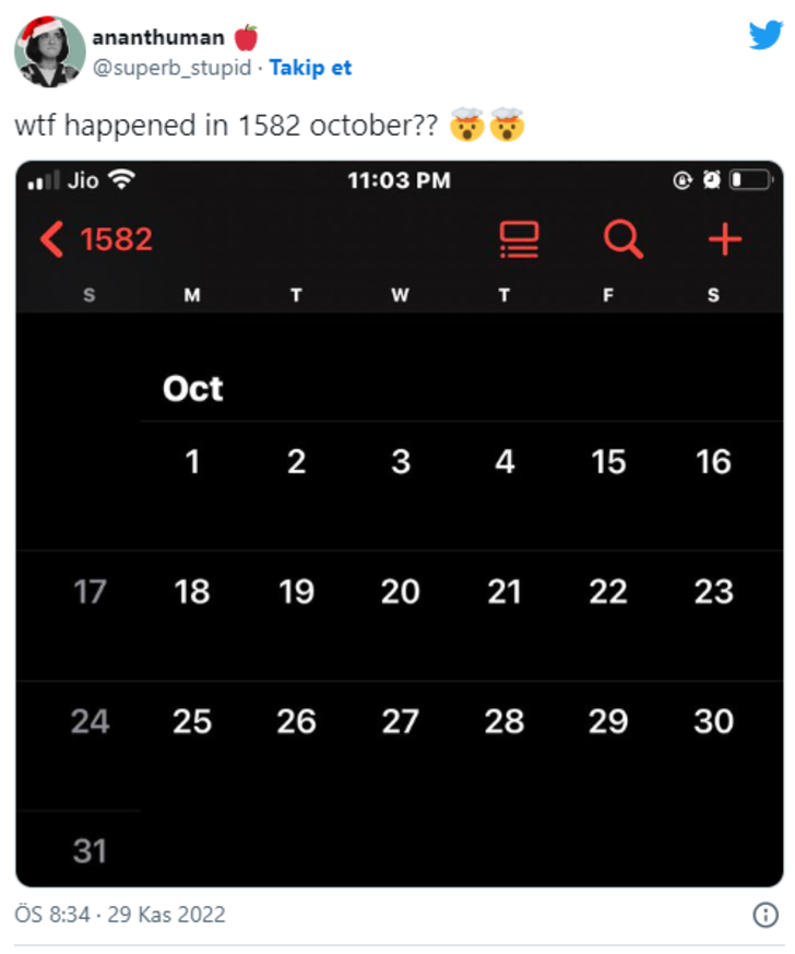 Sosyal medyada gündem yarattı! Herkes tarihin kaybolan günlerinin nedenini merak ediyor... “1582 yılında 10 gün kaybettik” G5
