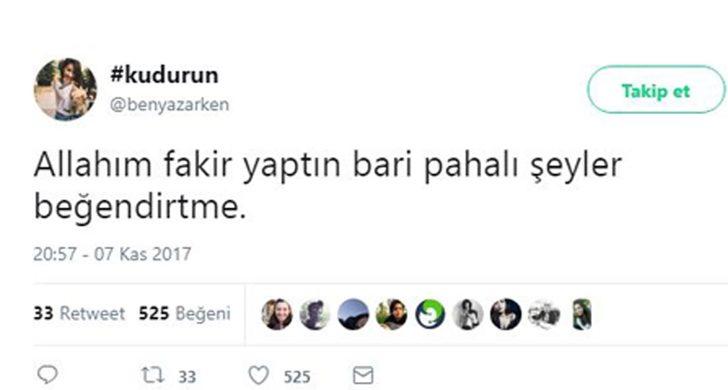 O kadar fakirim ki... Fakirliğini mizaha banıp yerken kahkahaya boğan Twitter kullanıcıları