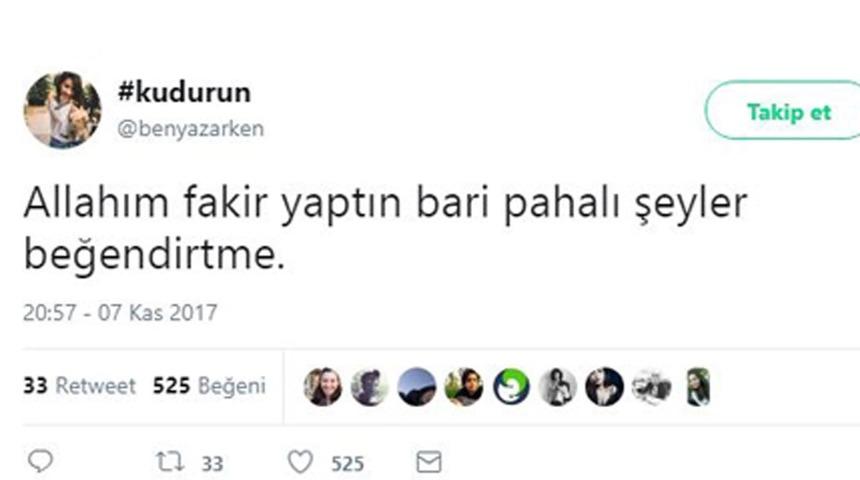 O kadar fakirim ki... Fakirliğini mizaha banıp yerken kahkahaya boğan Twitter kullanıcıları