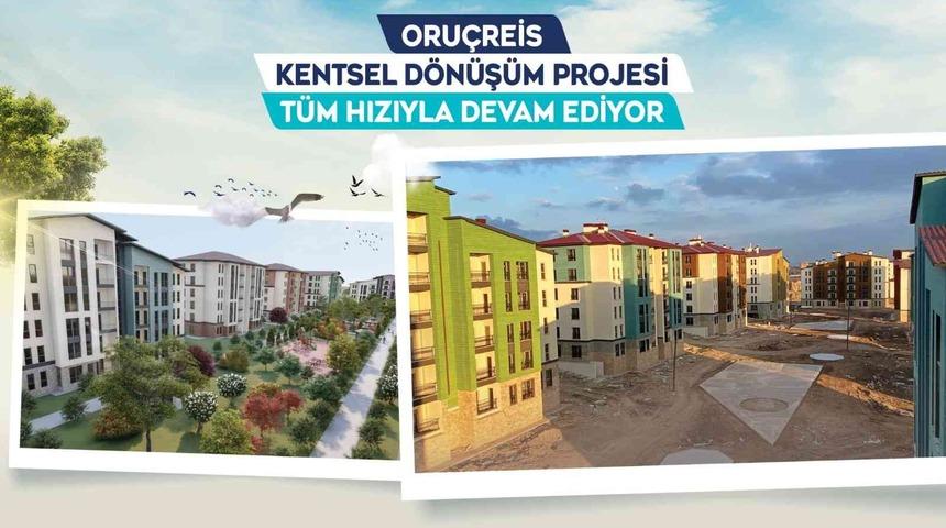 Büyükşehir’in Oruçreis Kentsel Dönüşüm Projesi’nde yüzler gülüyor