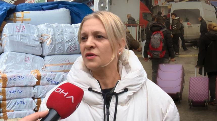 Artık otobüslere de sığmadı, kamyonlara yüklüyorlar! 'Çok sık geliyoruz bugün 3 bin dolar harcadım'