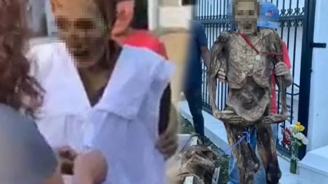 10 yıl önce gömülen kadını mezarından çıkarttılar! Gördükleri manzaraya inanamadılar... Beyaz bir gecelik giydirip gezdirdiler