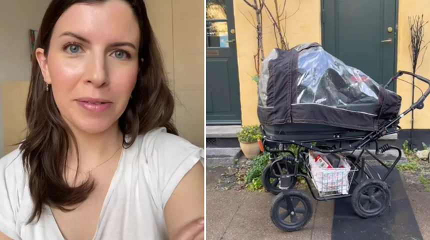 Bebeğinin sokakta tek başına uyumasına izin veren kadın eleştirilerin hedefi oldu! Hemşireler bu yöntemi destekliyor