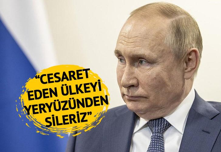 Rus lider Putin'den net mesaj! "Cesaret eden ülkeyi yeryüzünden sileriz"