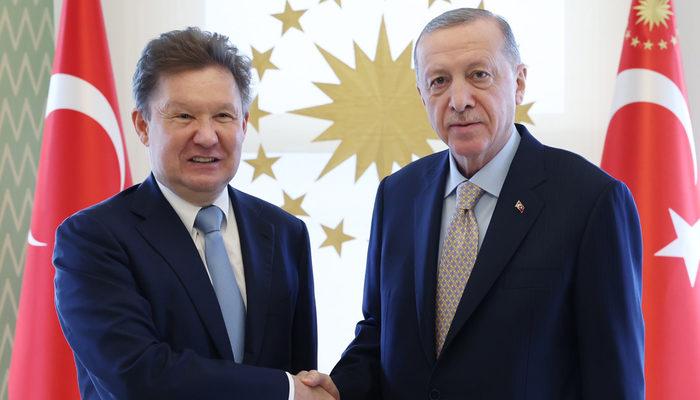 Erdoğan, Gazprom Başkanı Miller'i kabul etti