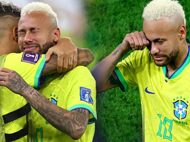 Neymar maç sonunda hüngür hüngür ağladı! Yanına gelen arkadaşlarına bakın ne yaptı!