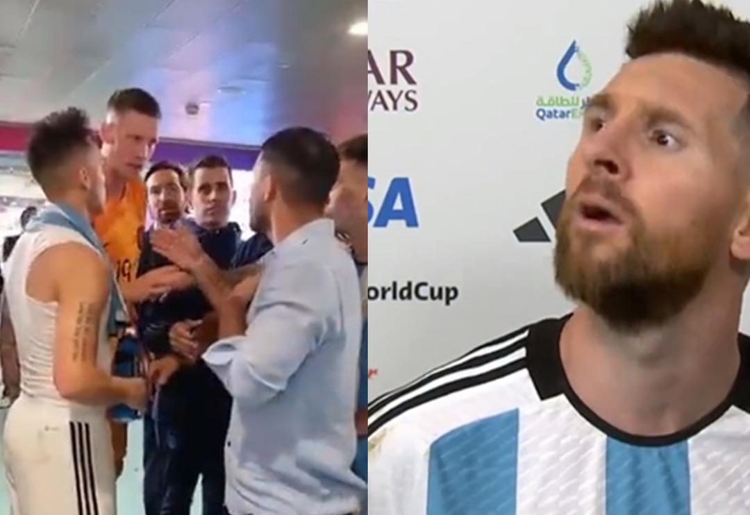 Messi ile Weghorst ma&ccedil; sonunda birbirine girdi! ''Sen &ccedil;ok b&uuml;y&uuml;k bir aptalsın''