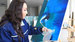 Küçük bir odada başlamıştı! Gülşah Öğretmen, yaptığı tablolarla sınırları aştı